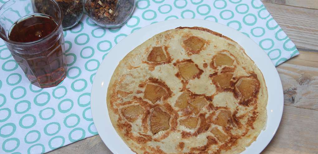 Ananas kaneel pannenkoek