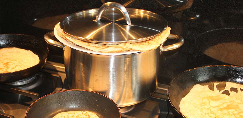 Pannenkoeken warmhouden
